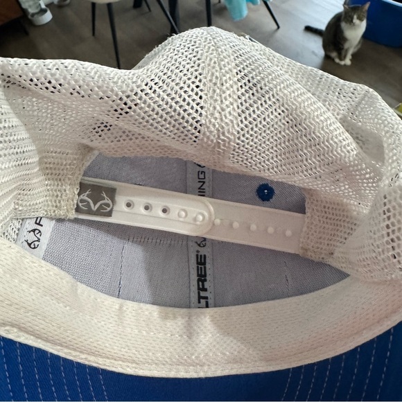 Blue and White Fish Patch Cap - Picture 2 of 4